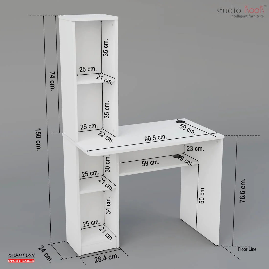 Champion Study Table - Image 10