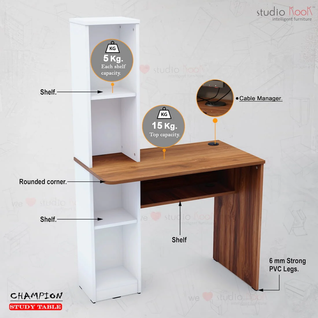 Champion Study Table - Image 29