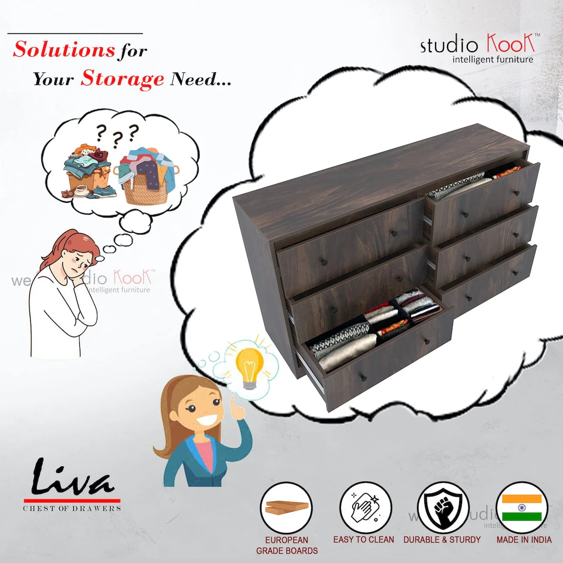 Liva Chest of Drawers - Image 11
