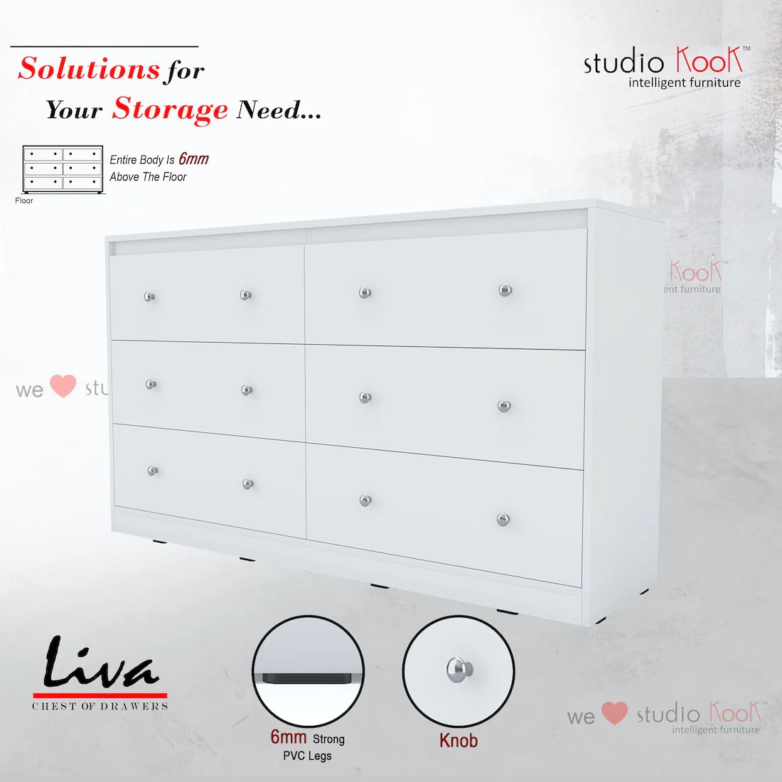 Liva Chest of Drawers - Image 2