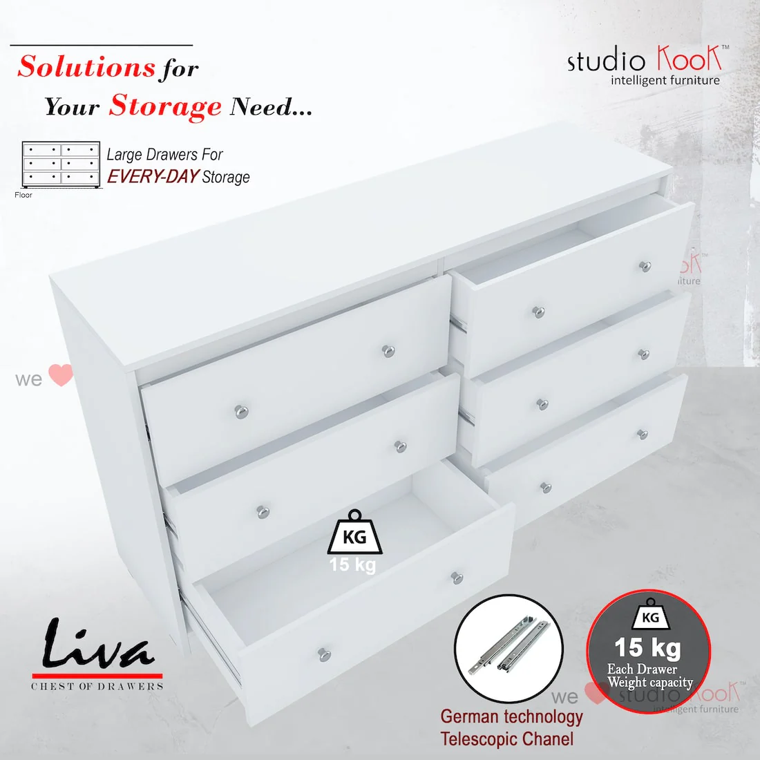 Liva Chest of Drawers - Image 3