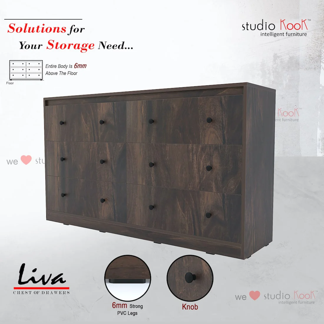 Liva Chest of Drawers - Image 8
