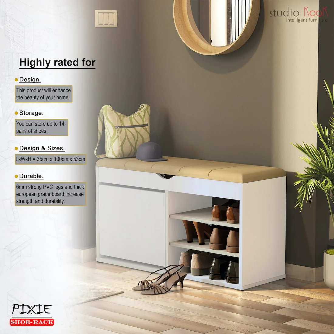 Pixie Shoerack | Shoe Cabinet - Image 12