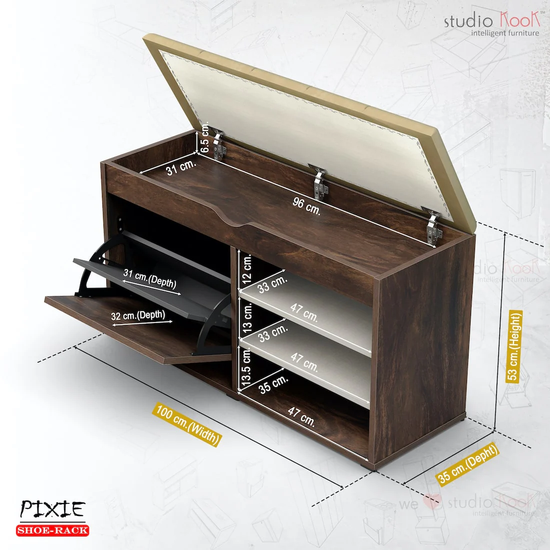 Pixie Shoerack | Shoe Cabinet - Image 3