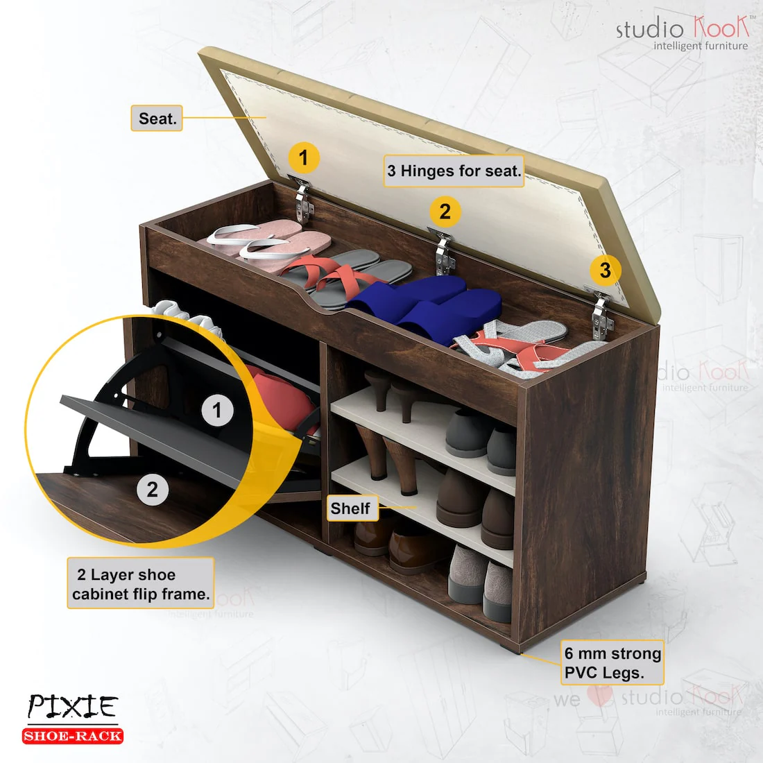 Pixie Shoerack | Shoe Cabinet - Image 4