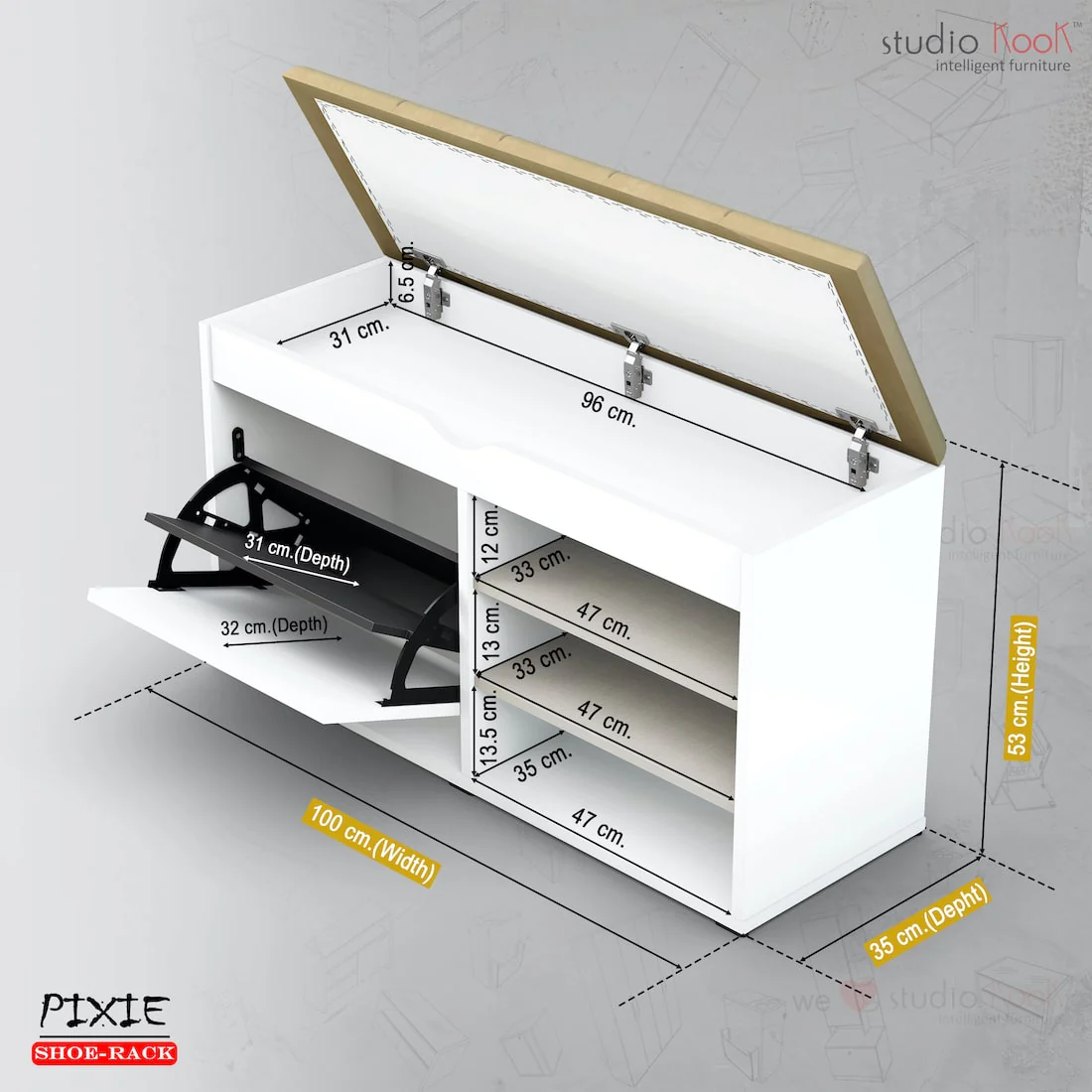 Pixie Shoerack | Shoe Cabinet - Image 8