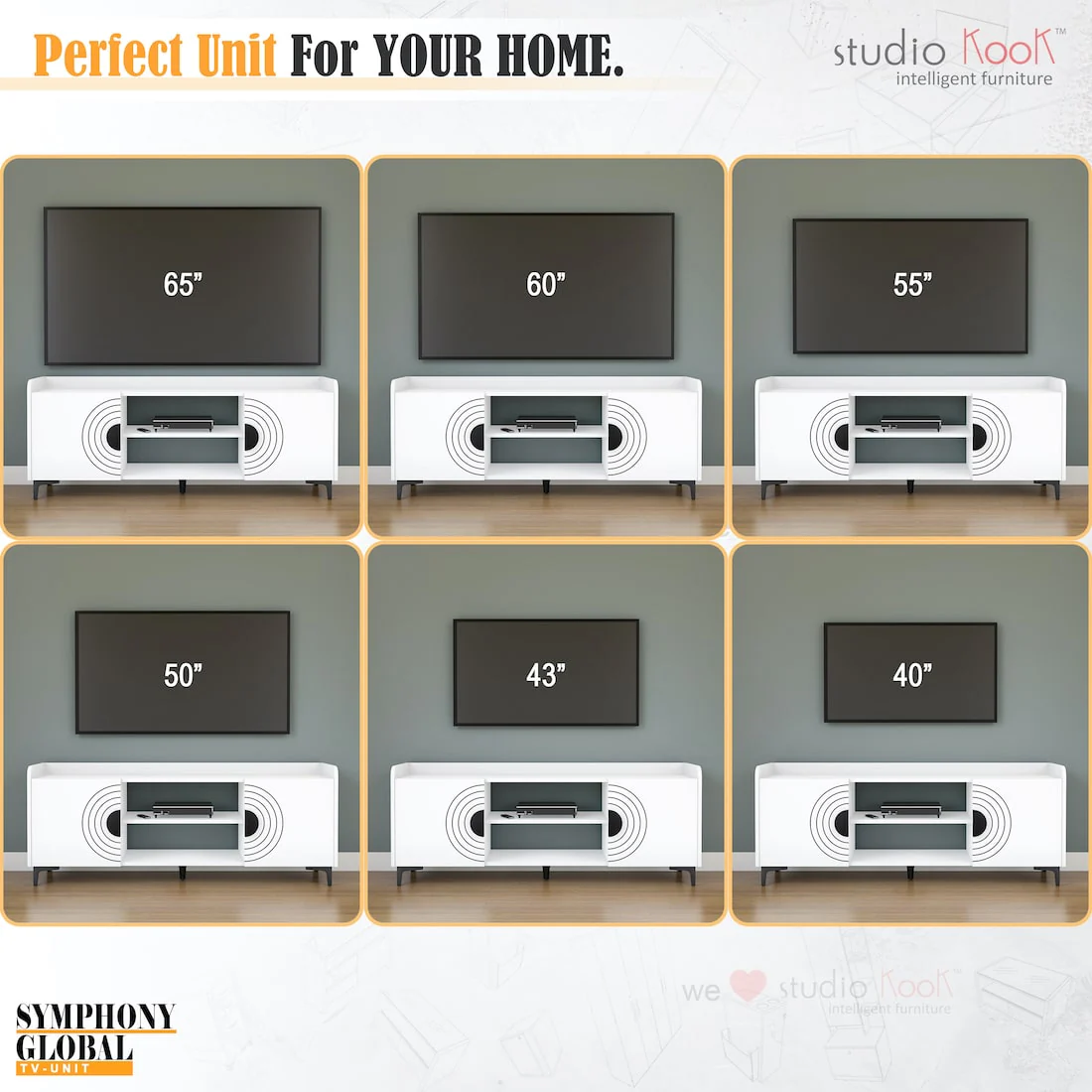 Symphony Global TV Unit with Handle - Image 5