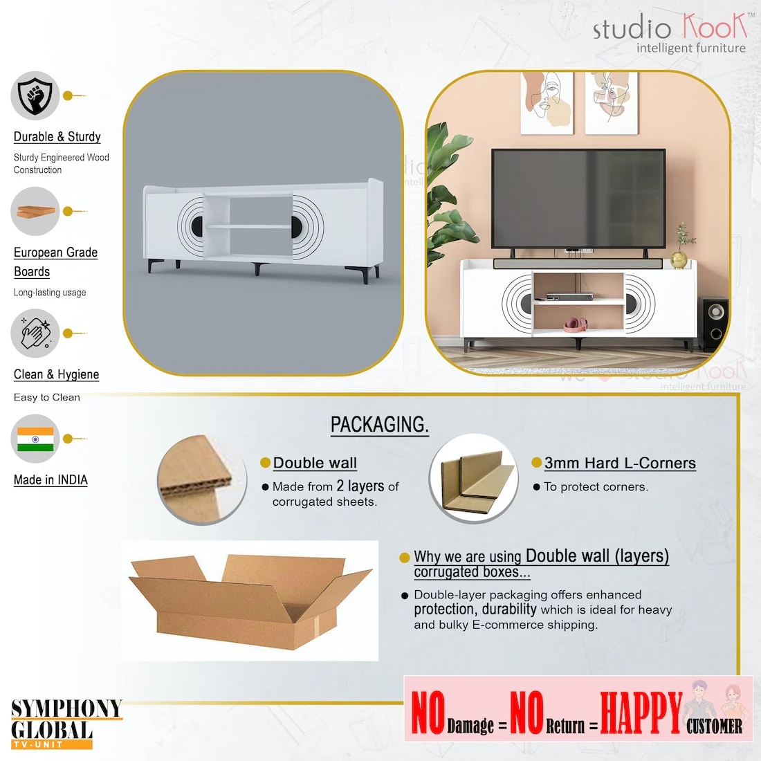 Symphony Global TV Unit with Handle - Image 6