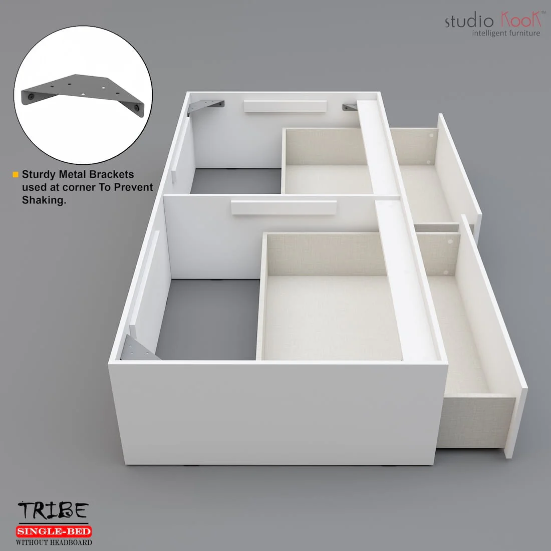 Tribe Single Bed (Without Headboard) - Image 10